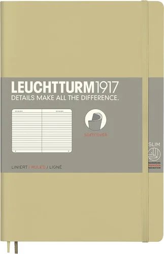Miniatura 49 de LEUCHTTURM1917 - Cuaderno de tapa blanda de tapa blanda B6+ - 123 páginas numeradas para escribir y escribir en diario (Doted, Sage)