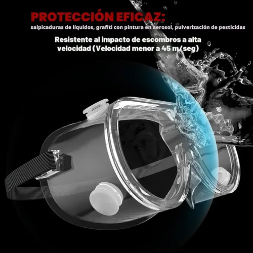 Miniatura 4 de Super More Anti-Fog Protective Safety Goggles Clear Lens Wide-Vision