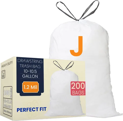 Miniatura 7 de Code H - Bolsas de basura resistentes con cordón de 8 a 9 galones compatibles con simplehuman Code H - Bolsas de basura de 8-9 galones