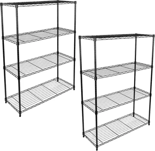 Miniatura 17 de YSSOA Estantes de almacenamiento resistentes de 3 niveles, capacidad de 750 libras, 24.02 pulgadas de profundidad x 13.78 pulgadas de ancho x 31.98