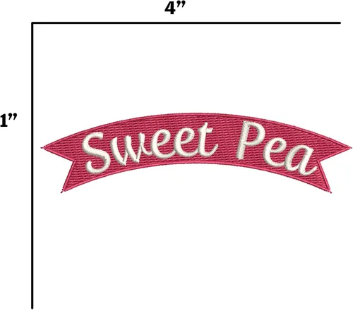 Miniatura 2 de Sweet Pea – Parche bordado estilo rockero de alta calidad para planchar o coser – Rosa Romance Sweet Love Humor divertido – Divertido emblema