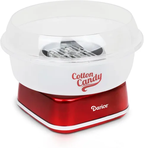 Darice Máquina de algodón de azúcar – Retro Cotton Candy Maker – Máquina para hacer dulces caseros – Ideal para cumpleaños, fiestas, reuniones –