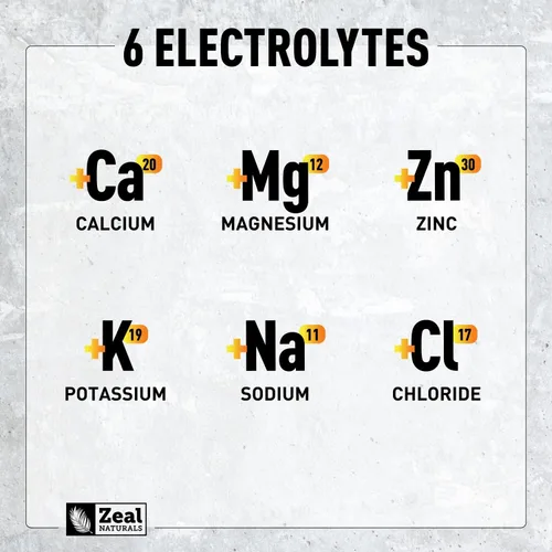 Miniatura 4 de Zeal Electrolyte Powder - 90 porciones Polvo de electrolitos Keto Cero azúcar, BCAA, vitaminas B Potasio, zinc, magnesio Bebida