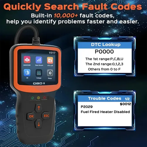 Miniatura 5 de Zpana Escáner OBD2 para Coche, Herramienta de Diagnóstico, Lector de Códigos de Fallas del Motor del Vehículo, Limpieza de Datos, Disposición I/M