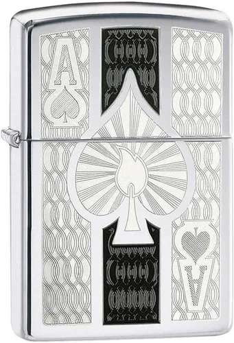 Zippo Encendedores Ace Cromo