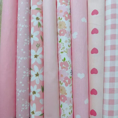 Miniatura 35 de 7 piezas de tela de algodón, suministros para bricolaje, retazos de tela, paquetes de cuartos de tela, retazos para acolchado y cojines