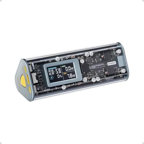 Miniatura 9 de SHARGEEK 170 Power Bank, Cargador Portátil de Alta Capacidad Total de 170 W y 24,000 mAh con Pantalla Inteligente, Paquete de Batería IP66 de 140 W