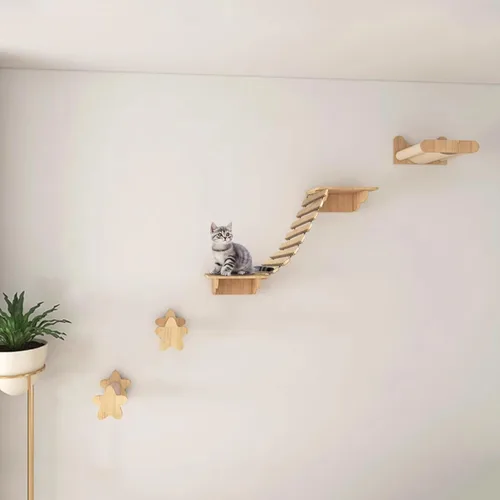 Miniatura 3 de Marco de escalada para gatos, escalera para gatos, cuerda de sisal, árbol de gato, torre de uso para jaula de muebles de mascotas, juguetes