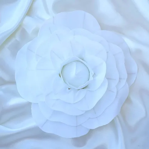 Miniatura 14 de Efavormart - Rosas de espuma 3D grandes para decoración de bodas, paquete de 4 flores artificiales de 12 pulgadas, color oro rosa, ramo de bricolaje