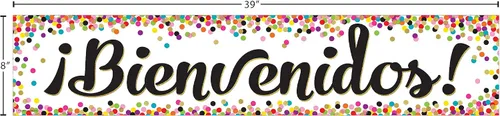Miniatura 3 de Confeti Bienvenidos (bienvenida española) Banner (TCR5324)