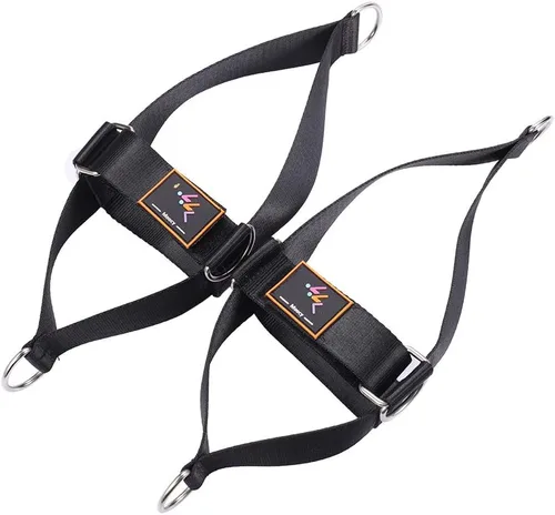 Miniatura 3 de Paquete de 2 correas de pie para máquina de cable, accesorios de fitness, correas de tobillo, glúteos, retroceso, ejercicio de pierna para máquinas
