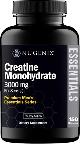 Complemento de Píldoras de Monohidrato de Creatina Premium Nugenix Essentials, 3000mg, 150 Cápsulas