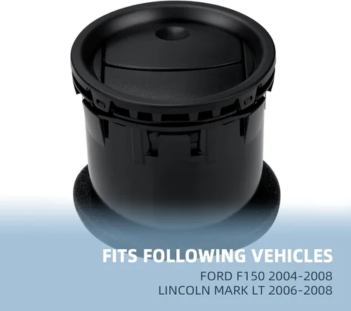 Miniatura 6 de 8L3Z19893AA - Conducto de ventilación de aire/HVAC, 4 unidades, color negro, compatible con Ford F150 2004-2008, LINCOLN MARK LT 2006-2008.