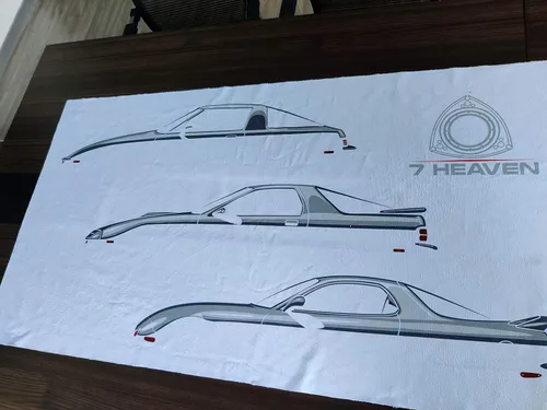 Miniatura 4 de Rotary13B1 7Heaven RX-7 FB FC FD - Toalla de playa blanca