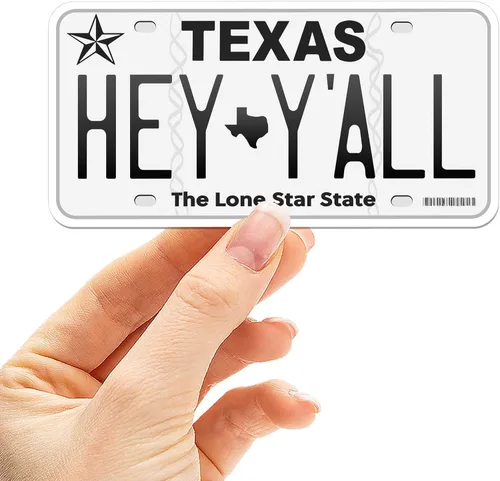 Miniatura 29 de Calcomanía para placa de matrícula de Texas, elige entre más de 50 ciudades de TX, calcomanía para parachoques de Texas para automóvil, calcomanías