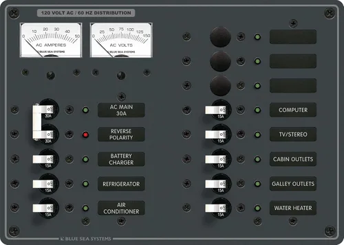 Blue Sea Systems 8076 AC principal + 11 posiciones