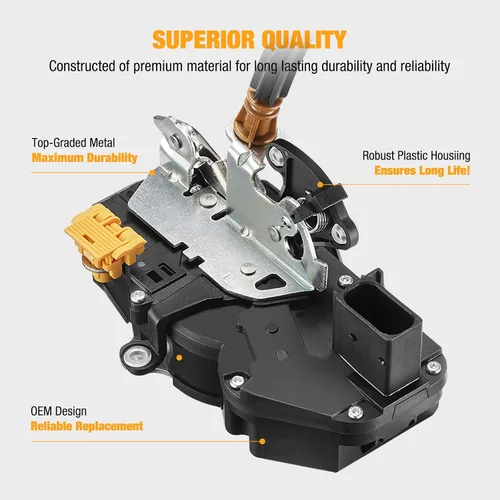 Miniatura 3 de SYERAL Pestillo de bloqueo de puerta eléctrico con cable delantero izquierdo del lado del conductor compatible con Chevrolet Silverado Sierra 1500