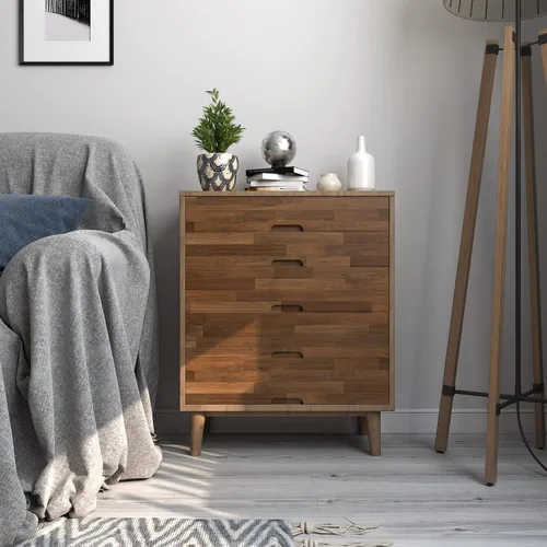 Miniatura 2 de MelunMer Papel tapiz de madera para despegar y pegar, papel de contacto de grano de madera oscura para gabinetes, autoadhesivo, extraíble, tablones