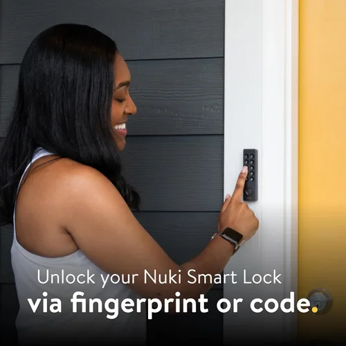 Miniatura 2 de Nuki Keypad 2, Acceso a puerta por huella dactilar, Entrada segura por código para cerradura inteligente, Fácil instalación, Entrada sin llave