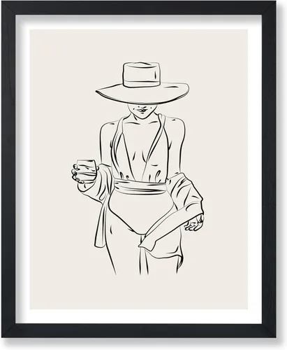 Miniatura 100 de Poster Master Póster de peonías – Estampado de flores retro – Ilustración floral – Ilustración en blanco y negro – Diseño de línea y abstracto