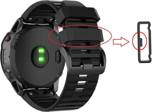 Miniatura 3 de Paquete de 6 anillos de sujeción de repuesto para Garmin Fenix 3Fenix 3 HRFenix 3 SapphireFenix 5XFenix 5X PlusFenix 6X y 6X ProFenix 7X