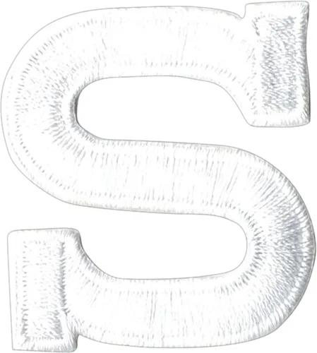 Miniatura 15 de Letras y números blancos de 1-7/8", parche para planchar, bordado (letra M)