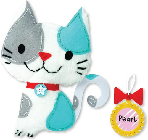 Miniatura 3 de C.S. Kids Magic World - Kit de costura personalizado para niños, My Sewing Pals (cachorro/conejo/gatito), regalos de artes y manualidades, kit
