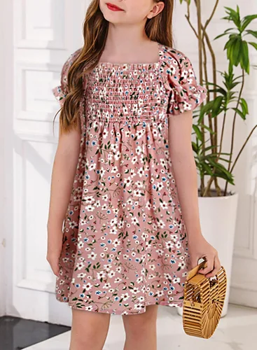 Miniatura 3 de blibean Vestido bohemio de verano para niña de 4 a 13 años