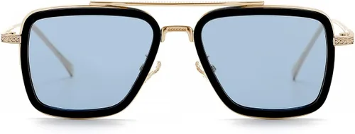 NIDOVIX Lentes de sol polarizados Tony Stark para niños y niñas de 3 a 10 años, lentes de sol para niños de Iron Man y Spider-Man