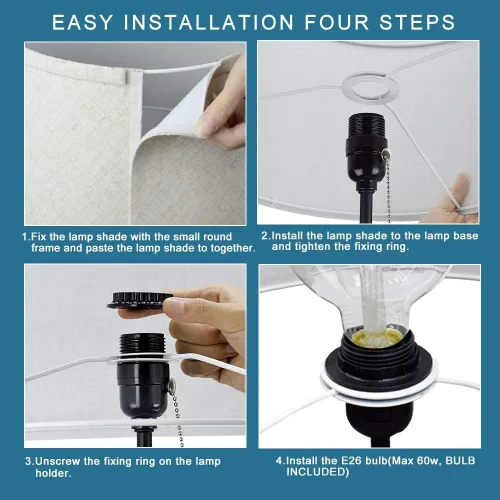 Miniatura 7 de DLLT - Lámpara de pie LED para sala de estar, luz de acento de pie con puerto de carga USB, ahorro de energía, iluminación de poste alto con mesa