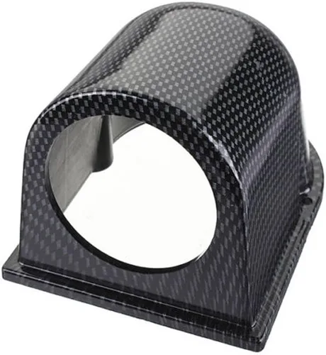 Miniatura 2 de ESUPPORT Fibra de carbono 2 "2.047 in resistente universal de un agujero tablero tablero de coche auto motor medidor Pod Mount Holder