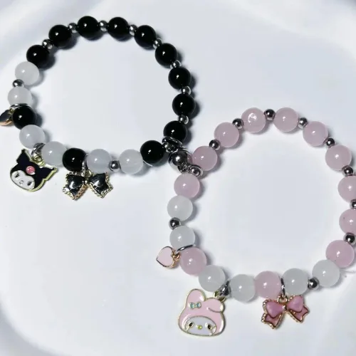 Miniatura 4 de Pulseras para parejas para él y ella, pulseras de relación de novio y novia para parejas, pulseras magnéticas a juego para mejor amiga, pulsera