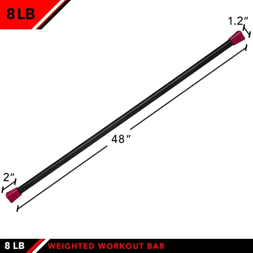 Miniatura 2 de JFIT Weighted Workout Bar with Rubber Padding