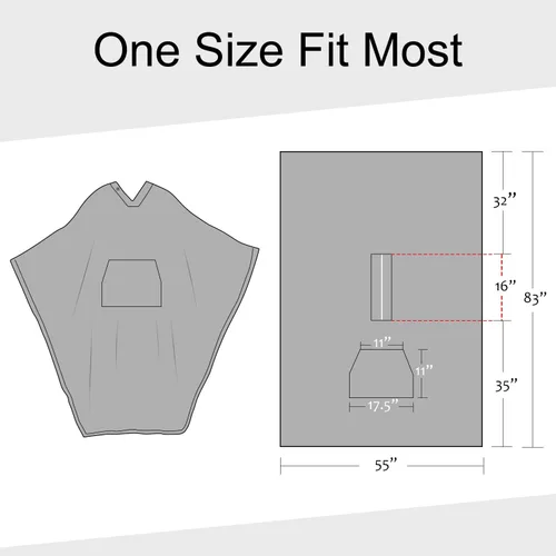 Miniatura 6 de Tirrinia Poncho Blanket Super Soft Comfy Plush Wearable Fleece 2-in-1 Blanket for Adult Women Men Kids