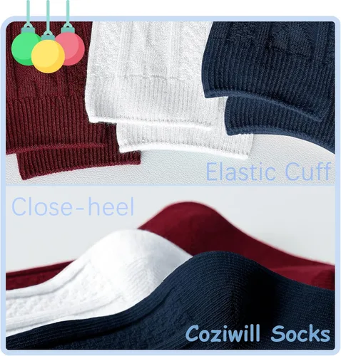 Miniatura 5 de Calcetines hasta la rodilla para bebé recién nacido, calcetines de tubo para niños, calcetines de punto trenzado, medias altas hasta la rodilla