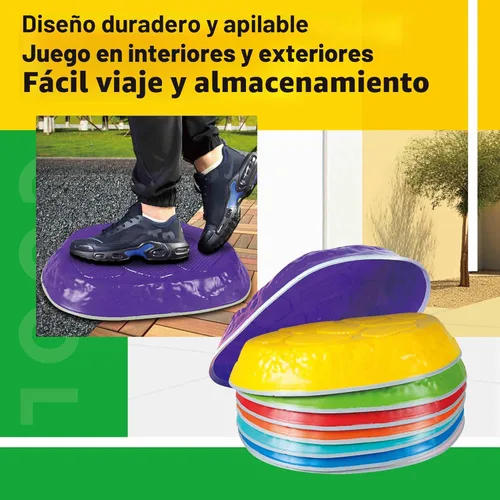 Miniatura 4 de Escalones para niños, 8/12 piezas duraderas, piedras de equilibrio antideslizantes para interiores y exteriores, juguetes para niños pequeños