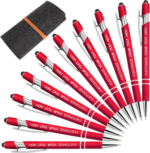 Miniatura 47 de Bolígrafos personalizados con lápiz óptico y grabado gratis, bolígrafos personalizados para negocios, graduación, aniversarios (hasta 500 unidades)