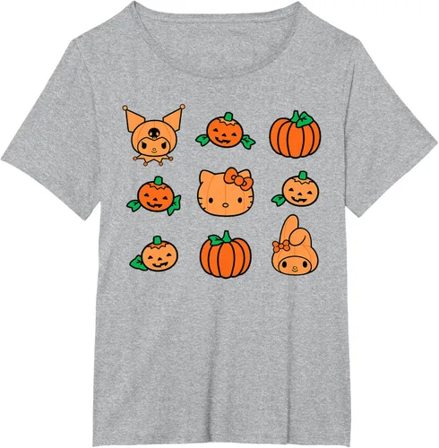 Miniatura 41 de Camiseta de Halloween Hello Kitty My Melody Kuromi Pumpkins