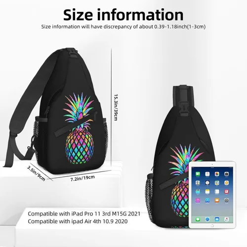 Miniatura 2 de Famame Mochila bandolera para el pecho, bolsa de hombro, gimnasio, ciclismo, viajes, senderismo, mochila para hombres y mujeres.., Multicolor27.