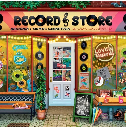 Ravensburger Rompecabezas de vinilo vintage, rompecabezas inmersivo para adultos de 1000 piezas, tecnología única Softclick, vibrante y sin