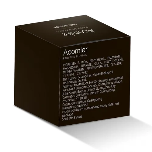 Miniatura 9 de Acomler Color de Cabello en Polvo de Sombra para Retoque Instantáneo de Raíces, Cobertura de Raíces, Marrón Oscuro para Cabello Ralo, Cobertura