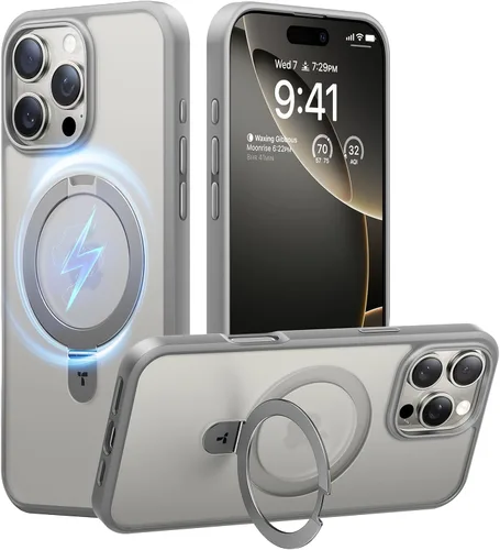 Miniatura 12 de TORRAS Funda magnética con función atril para iPhone 13/iPhone 14 [compatible con MagSafe], soporte resistente y versátil, grado militar, a prueba