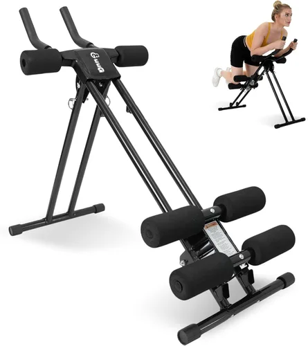 Miniatura 9 de Máquina de entrenamiento abdominal abdominal: ajustable abdominal, plegable, equipo de entrenamiento de fuerza de núcleo, entrenamiento de estómago
