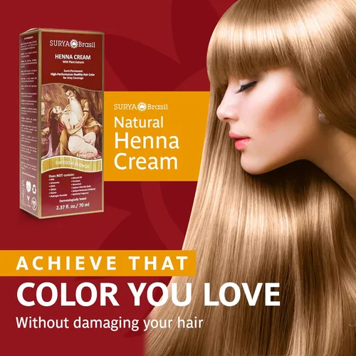 Miniatura 2 de Surya Brasil Productos Crema de henna, rubio sueco, 2.37 onzas líquidas