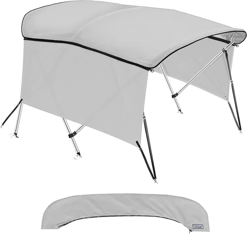 Miniatura 13 de KNOX Bimini tops universales de 3 arcos para paredes laterales, postes de soporte, lona marina 900D a prueba de decoloración, funda de Arena