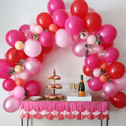 Miniatura 6 de Paready Juego de Globos Rosa Intenso, 60 Pzs Globos de Látex Rosa Intenso de 12 Pulgadas, Globos de Confeti Rosa Globos de Fiesta Magenta Intenso
