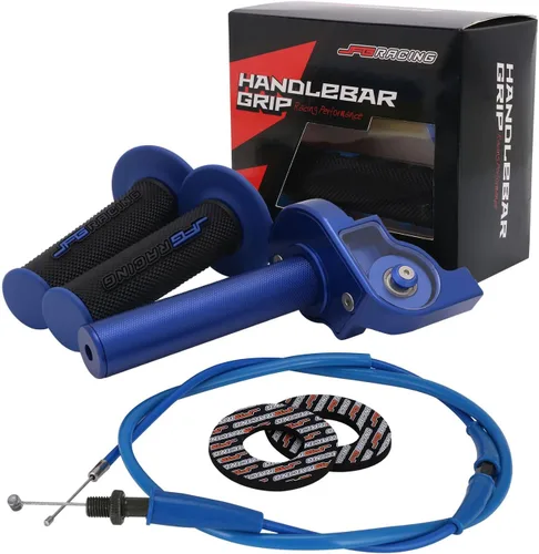 Miniatura 15 de JFG RACING Conjunto de Acelerador para Motocicleta, 7/8" 22mm Puños de Acelerador de Giro Rápido con Cable de Acelerador de Aleación de Aluminio