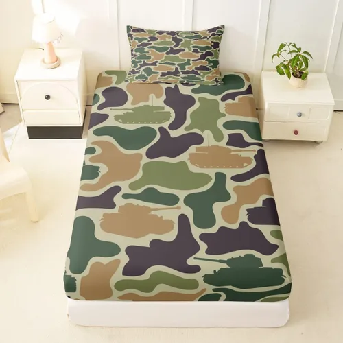 Miniatura 61 de Erosebridal Camouflage Sheets for Boys Girls Game Console Fitted Sheet,3D Gamer Controller Kids Bedding Sets Army Camo Bed Sets Twin 2 Piece