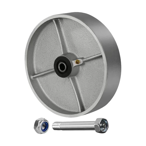 Miniatura 20 de Ruedas industriales de 3" x 2", rueda de hierro fundido de acero – Rueda de servicio pesado – Capacidad de 800 libras cada una, rodamiento