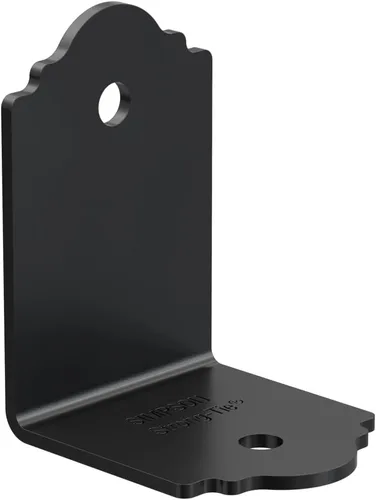 Miniatura 3 de Simpson Strong-Tie APA21 Outdoor Accents Mission Collection ZMAX, ángulo de 90° con recubrimiento en polvo negro para 2X (paquete de 90)